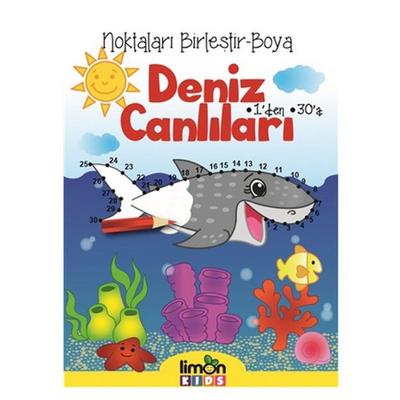 Limon Kids - Noktaları Birleştir Boya - Deniz Canlıları