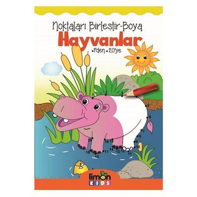 Limon Kids - Noktaları Birleştir Boya - Hayvanlar