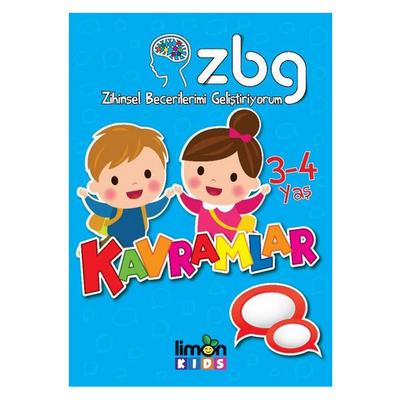 Limon Kids - Zihinsel Becerilerimi Geliştiriyorum Kavramlar 3-4 Yaş