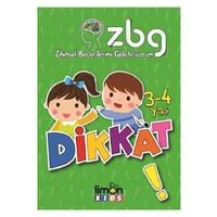 Limon Kids - Zihinsel Becerilerimi Geliştiriyorum Dikkat 3-4 Yaş
