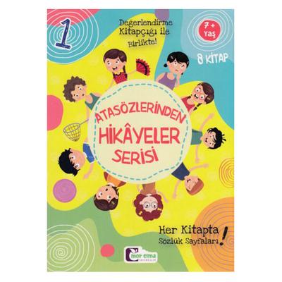 Mor Elma - Atasözlerinden Hikayeler Serisi 1 7+ Yaş 8 Kitap Set