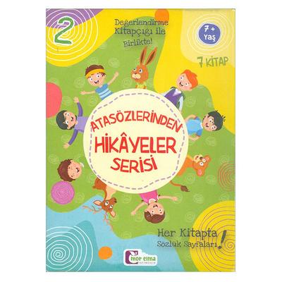 Mor Elma - Atasözlerinden Hikayeler Serisi 2 7+ Yaş 7 Kitap Set
