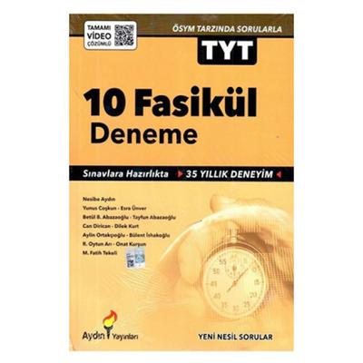 Aydın Tyt Deneme Seti 10 Fasikül