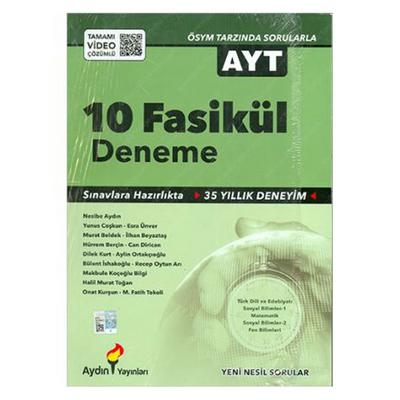 Aydın Ayt Deneme Sınavları 10 Fasikül