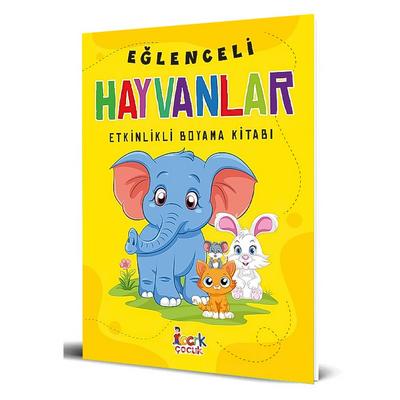 Bıcırık Eğlenceli Hayvanlar Etkinlikli Boyama Kitabı