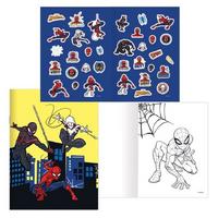 Spiderman Çıkartmalı Boyama Kitabı