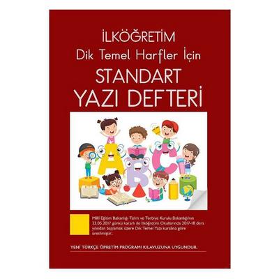 Nurdan Dik Temel Harfler Standart Yazı Defteri Büyük Boy 24 Yaprak
