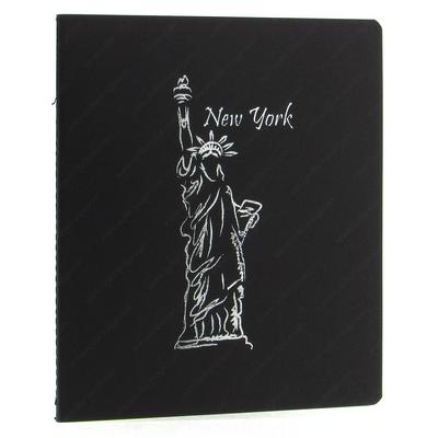Liz Syh22 Siyah Kapak Defter 20X22 40 Yaprak Çizgili New York