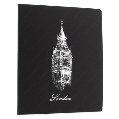 Liz Syh22 Siyah Kapak Defter 20X22 40 Yaprak Çizgili London