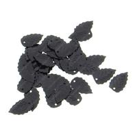 Elişi Pulu 20Mm 5Gr Paket Yaprak Siyah