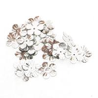 Elişi Pulu 19Mm 5Gr Paket Çiçek Gümüş