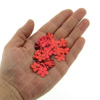 Elişi Pulu 19Mm 5Gr Paket Çiçek Metalik Kırmızı