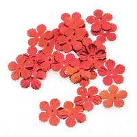 Elişi Pulu 19Mm 5Gr Paket Çiçek Metalik Kırmızı