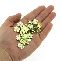 Elişi Pulu 19Mm 5Gr Paket Çiçek Koyu Altın