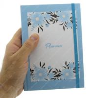 Liz Iso180 İzometrik Noktalı Defter 14X20cm Flower Blue