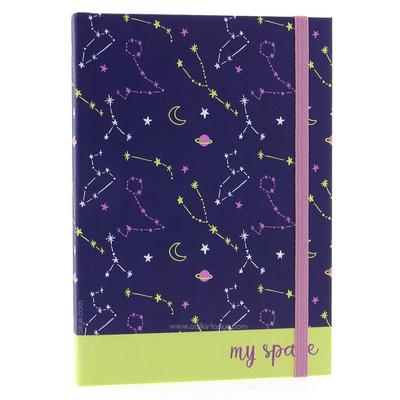 Liz Ofs129l Lastikli Defter 14X20cm Noktalı My Space Yellow