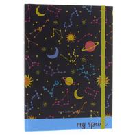 Liz Ofs129l Lastikli Defter 14X20cm Noktalı My Space Blue