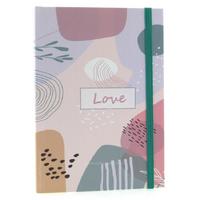 Liz Ofs129l Lastikli Defter 14X20cm Noktalı Gh Love