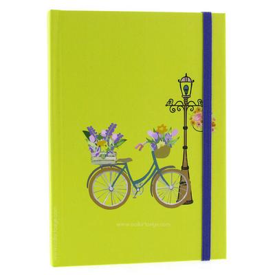 Liz Ofs129l Lastikli Defter 14X20cm Noktalı Bike Yellow