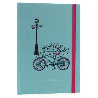 Liz Ofs129l Lastikli Defter 14X20cm Noktalı Bike Turquoise