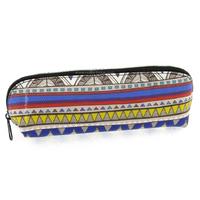 Liz Baskılı Kalem Çantası Halı Desenli Kırmızı - Mavi