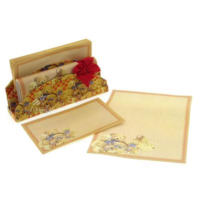 Kiky Creative Standlı Mektup Kağıdı Zarf Set Bears