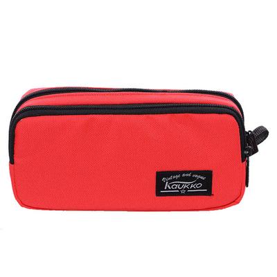 Kaukko Basic Çift Bölmeli Kalem Çantası K2145 Kırmızı