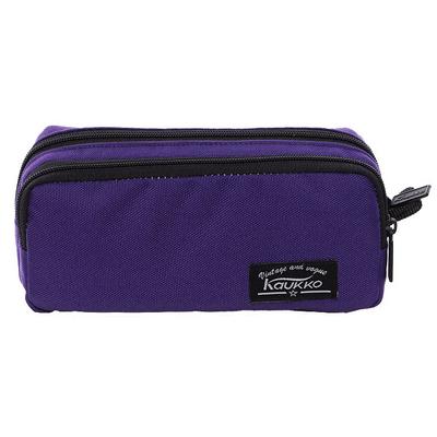 Kaukko Basic Çift Bölmeli Kalem Çantası K2145 Mor