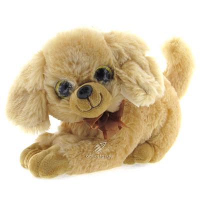 Peluş Köpek Cn-707 Sesli 30Cm Bej