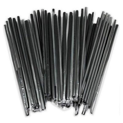 Kalın Pipet Tek Poşetli 50'Li Siyah