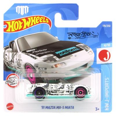 Hot Wheels 2022 Hw J-Imports 4/10 '91 Mazda Mx-5 Miata