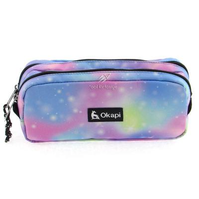 Okapi Okp-108 Çift Gözlü Kalem Çantası Color Space