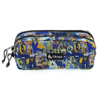 Okapi Okp-108 Çift Gözlü Kalem Çantası Alphabet
