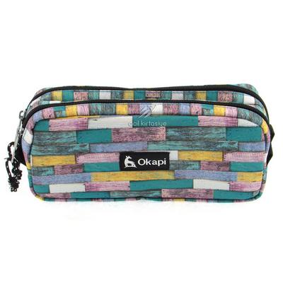 Okapi Okp-108 Çift Gözlü Kalem Çantası Bricks