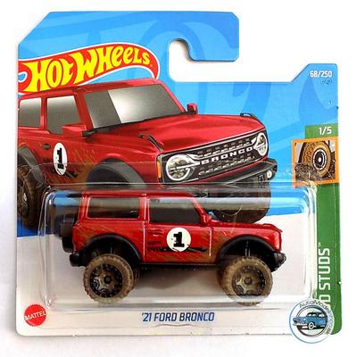 Hot Wheels 2022 Mud Studs 1/5 '21 Ford Bronco Kırmızı