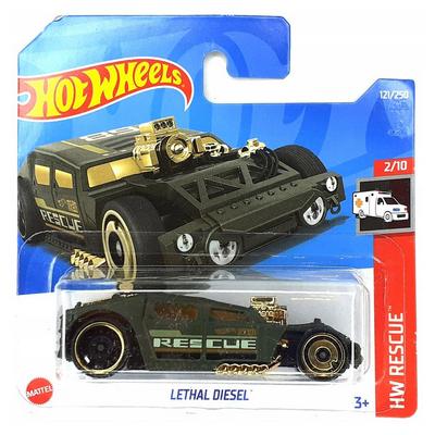 Hot Wheels 2022 Hw Rescue 2/10 Lethal Diesel Yeşil