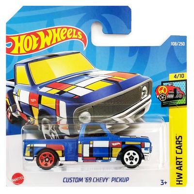 Hot Wheels 2022 Hw Art Cars 4/10 Custom '69 Chevy' Pickup Mavi