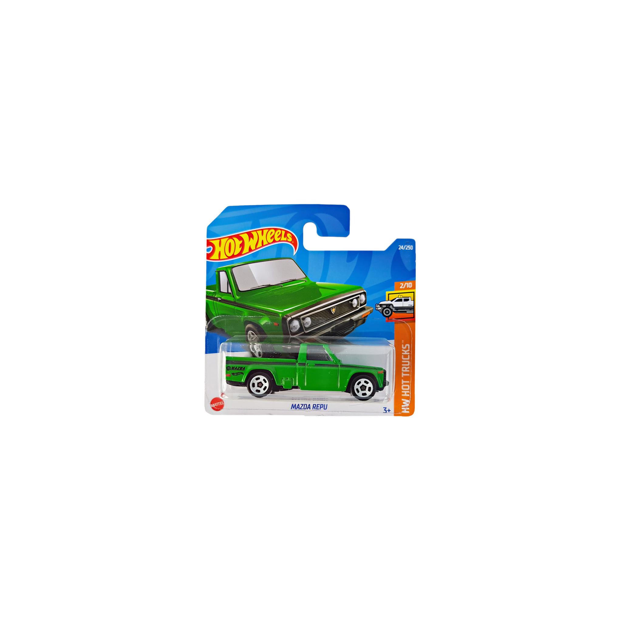 Hot Wheels 1:64 Mazda Repu - Série HW Hot Trucks 2022, Couleur Orange, Métal