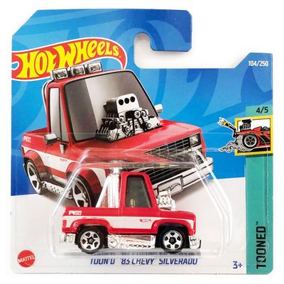 Hot Wheels 2022 Tooned 4/5 Toon'd '83 Chevy Silverado Kırmızı