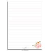 Desenli Kağıt A4 Boy 40'Lı Paket Rose