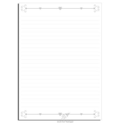 Desenli Kağıt A4 Boy 40'Lı Paket Hearth Black