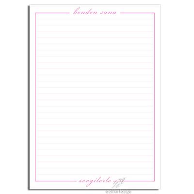 Desenli Kağıt A4 Boy 40'Lı Paket Benden Sana Sevgilerle