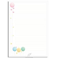 Desenli Kağıt A4 Boy 40'Lı Paket Balloon