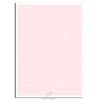 Desenli Kağıt A4 Boy 40'Lı Paket Kareli Kırmızı