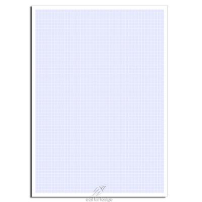 Desenli Kağıt A4 Boy 40'Lı Paket Kareli Mavi