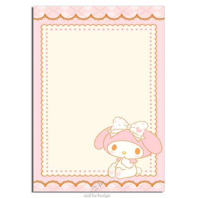 Acil Kırtasiye Desenli Memopad A6 Küçük Boy 40 Yaprak Tavşan Pembeli