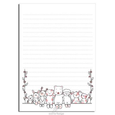 Acil Kırtasiye Desenli Memopad A6 Küçük Boy 40 Yaprak Best Friends