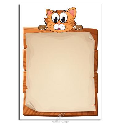Acil Kırtasiye Desenli Memopad A6 Küçük Boy 40 Yaprak Cute Cat 01