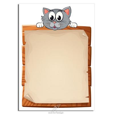 Acil Kırtasiye Desenli Memopad A6 Küçük Boy 40 Yaprak Cute Cat 03