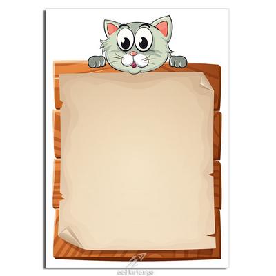 Acil Kırtasiye Desenli Memopad A6 Küçük Boy 40 Yaprak Cute Cat 04